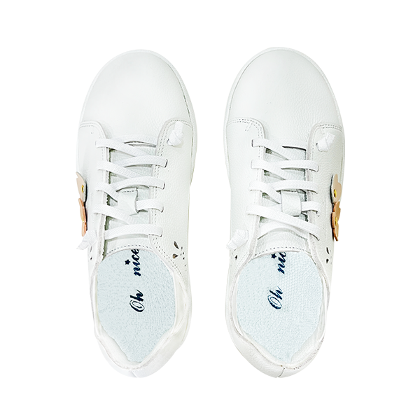 花朵鏤空休閒童鞋