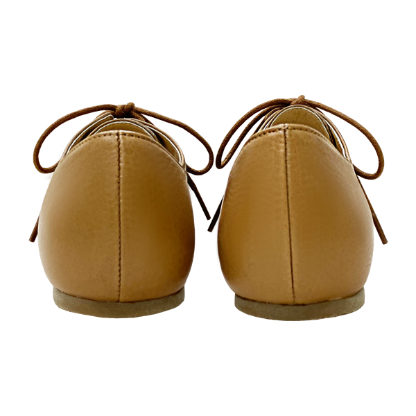 牛津豚皮內裡平底鞋