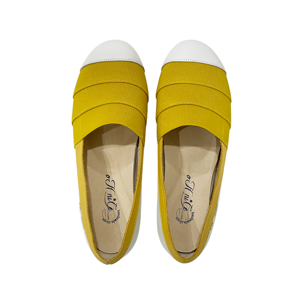 鬆緊蛋糕裙平底鞋