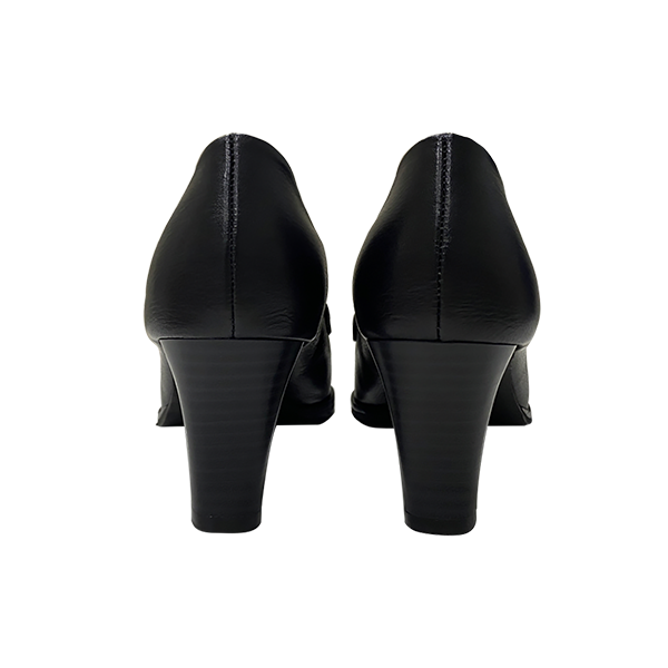 簡約氣質小方頭跟鞋