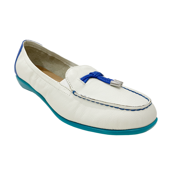 撞色方塊樂福鞋