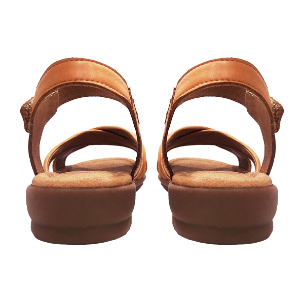 真皮革交叉設計涼鞋