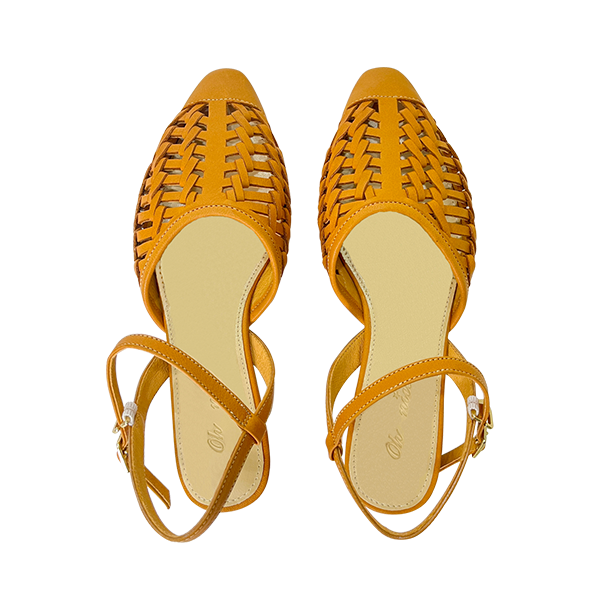 編織繫帶平底涼鞋